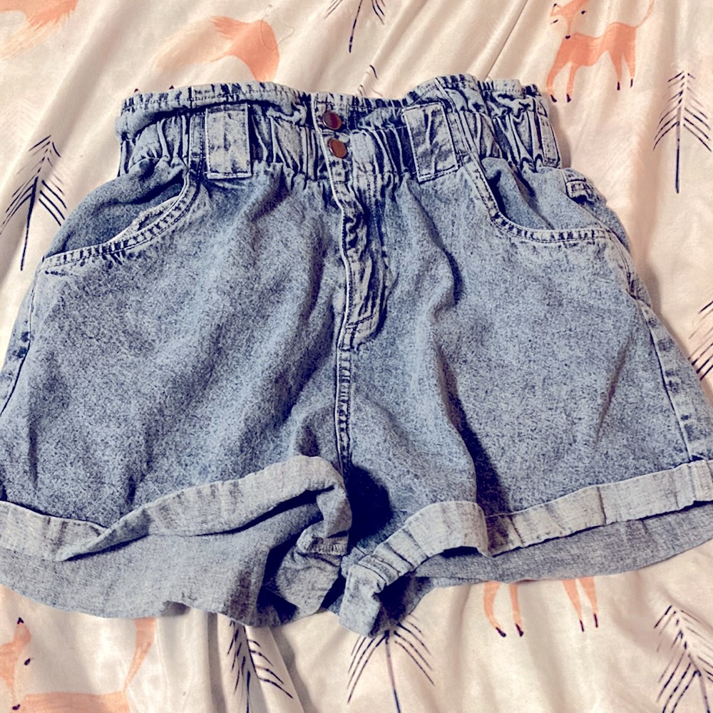 Paper bag Wasted Jean Shorts